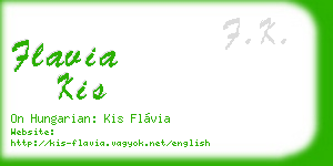 flavia kis business card